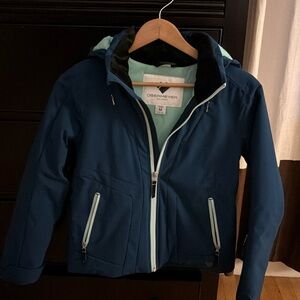 Blue Obermeyer ski jacket. Girls size teen M (10/12). Like new worn one season.
